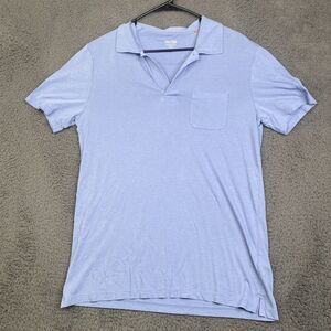 DU/ER Polo Shirt Mens Medium Soft Pima Cotton Blend Soft Adult FLAW